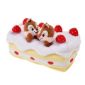 Japan Disney Store Tissue Box Cover Plush - Chip & Dale : Strawberry Cake - 2