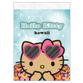 Japan Sanrio Mini Notepad - Hello Kitty : Tan Swimsuit Party Ocean - 1