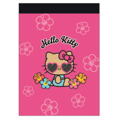Japan Sanrio Mini Notepad - Hello Kitty : Tan Swimsuit Party Pink