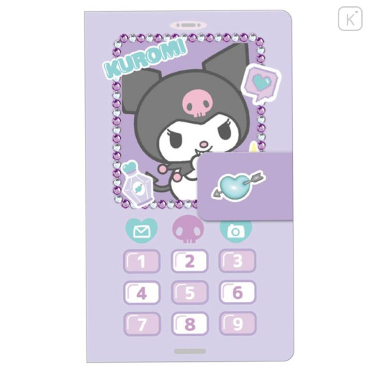 Japan Sanrio Memo Pad - Kuromi : Flip Phone Style - 1