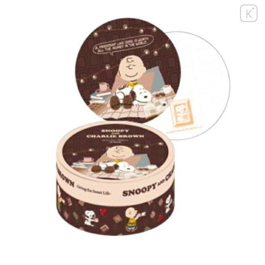 Japan Peanuts Memo & Box - Snoopy : Charlie Dessert Chocolate - 1