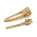 Japan Miffy Hair Clip Set - Miffy : Gold Pearl Tweed - 2