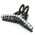 Japan Miffy Hair Claw Clip - Miffy : Pearl Tweed Black - 2