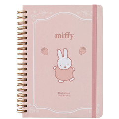 Japan Miffy B6 Ring Notebook - Miffy : Dessert Pink