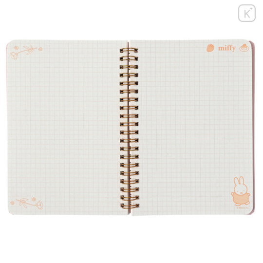 Japan Miffy B6 Ring Notebook - Miffy : Dessert Pink - 2