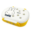 Japan Miffy Bento Lunch Box 270ml - Miffy : Flower Blue Dress Yellow White - 1