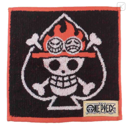 Japan One Piece Mini Towel Jacquard Handkerchief - Portgas D. Ace - 1