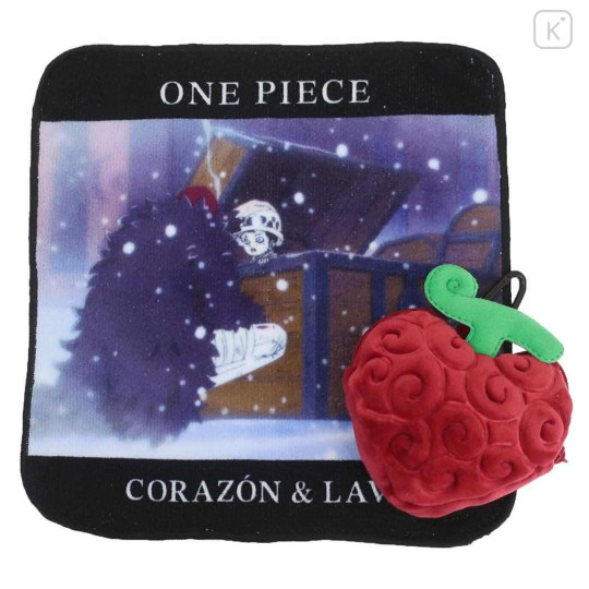 Japan One Piece Mini Towel Handkerchief & Pouch Set - Law Devil Fruit : Ope Ope no Mi - 1
