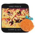 Japan One Piece Mini Towel Handkerchief & Pouch Set - Ace Devil Fruit : Mera Mera no Mi - 1