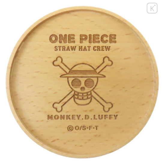 Japan One Piece Wooden Coaster - Moneky D Luffy Straw Hat Crew - 1
