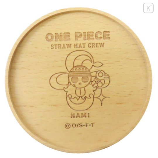 Japan One Piece Wooden Coaster - Nami Straw Hat Crew - 1