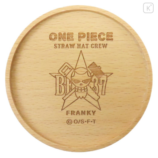Japan One Piece Wooden Coaster - Franky Straw Hat Crew - 1
