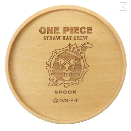 Japan One Piece Wooden Coaster - Brook Straw Hat Crew - 1