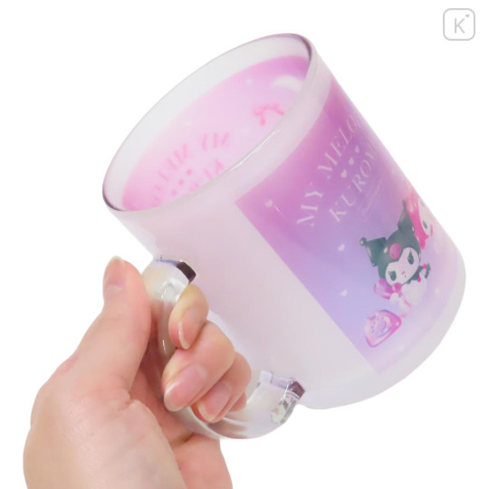 Japan Sanrio Glass Mug - Kuromi & My Melody : Pastel Dreamland - 3