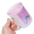 Japan Sanrio Glass Mug - Kuromi & My Melody : Pastel Dreamland - 3