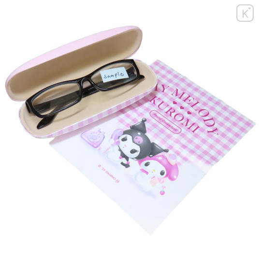 Japan Sanrio Glasses Case - Kuromi & My Melody : Pastel Dreamland - 2