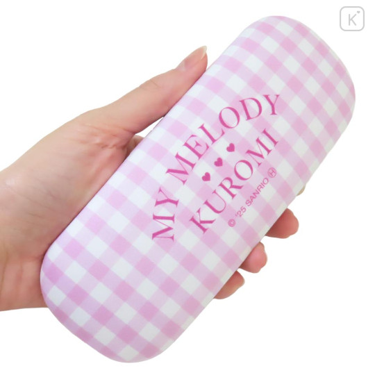 Japan Sanrio Glasses Case - Kuromi & My Melody : Pastel Dreamland - 3