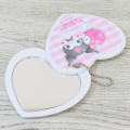 Japan Sanrio Slide Mirror - Kuromi & My Melody : Pastel Dreamland Kiss Heart Shaped - 2