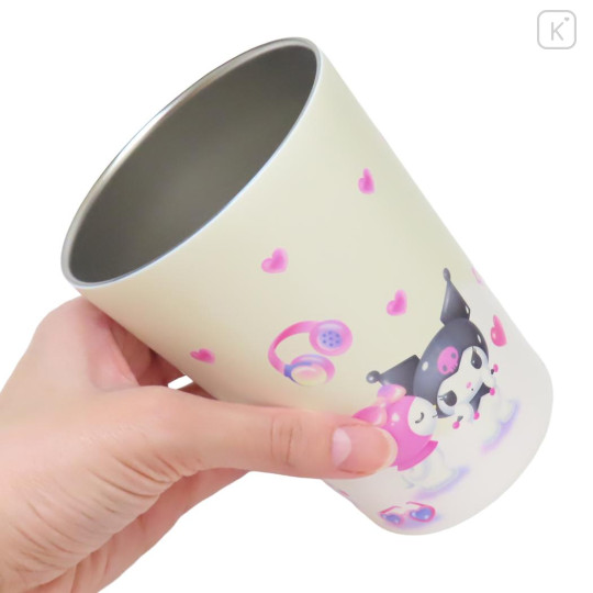 Japan Sanrio Insulated Stainless Steel Tumbler Cup - Kuromi & My Melody : Pastel Dreamland - 2