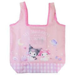 Japan Sanrio Eco Shopping Bag - Kuromi & My Melody : Pastel Dreamland