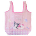 Japan Sanrio Eco Shopping Bag - Kuromi & My Melody : Pastel Dreamland - 1