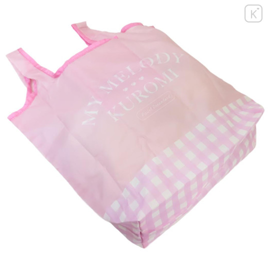 Japan Sanrio Eco Shopping Bag - Kuromi & My Melody : Pastel Dreamland - 2