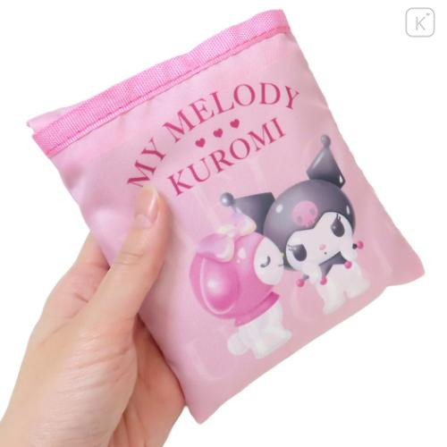 Japan Sanrio Eco Shopping Bag - Kuromi & My Melody : Pastel Dreamland - 4