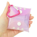 Japan Sanrio Clear Multi Case (SS) - Kuromi & My Melody : Pastel Dreamland Heart Carabiner - 2