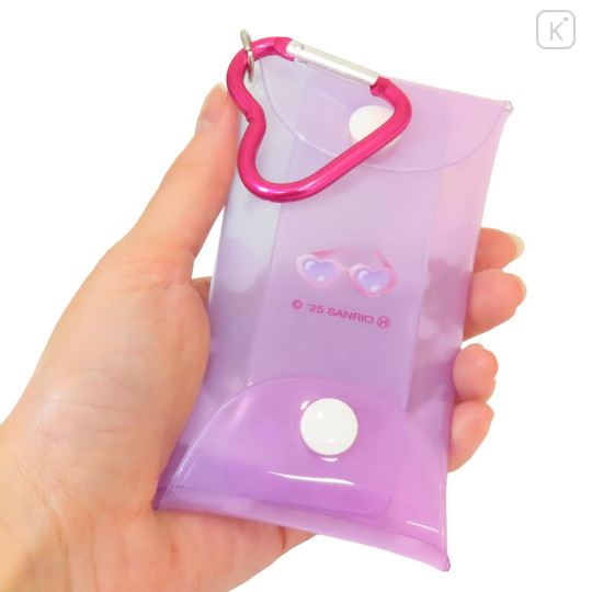 Japan Sanrio Clear Multi Case (S) - Kuromi & My Melody : Pastel Dreamland - 2