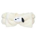Japan Peanuts Hair Band with Ribbon - Snoopy : Mascot Ivory - 1