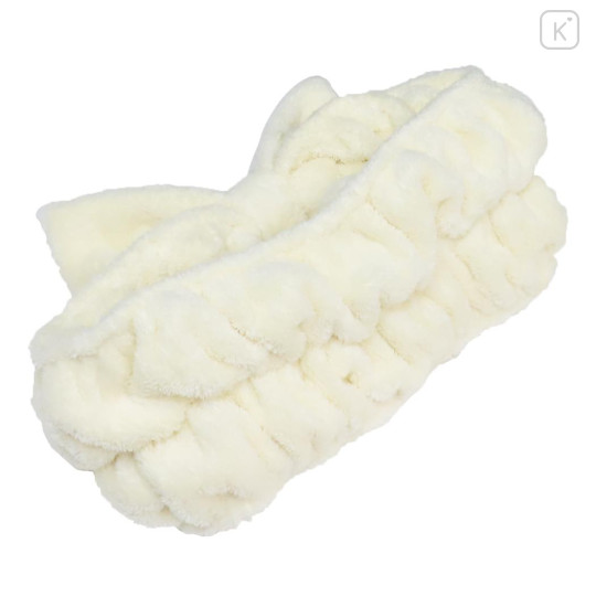 Japan Peanuts Hair Band with Ribbon - Snoopy : Mascot Ivory - 2