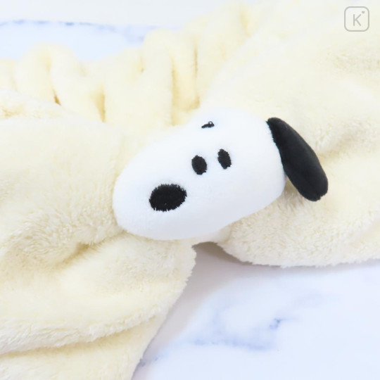 Japan Peanuts Hair Band with Ribbon - Snoopy : Mascot Ivory - 3