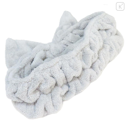 Japan Peanuts Hair Band with Ribbon - Snoopy : Joe Cool Mascot Grey - 2