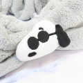 Japan Peanuts Hair Band with Ribbon - Snoopy : Joe Cool Mascot Grey - 3