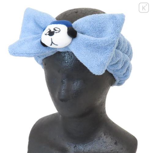 Japan Peanuts Hair Band with Ribbon - Snoopy : Brother Mascot Blue - 4