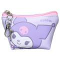 Japan Sanrio Triangular Mini Pouch - Kuromi : Smile - 1
