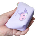 Japan Sanrio Triangular Mini Pouch - Kuromi : Smile - 2