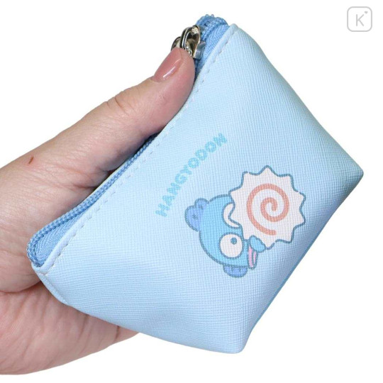 Japan Sanrio Triangular Mini Pouch - Hangyodon : Smile - 2