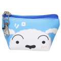 Japan Crayon Shin-chan Triangular Mini Pouch - Shiro : Blue - 1