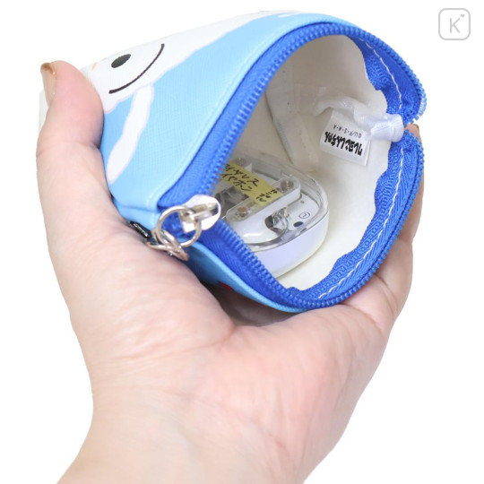 Japan Crayon Shin-chan Triangular Mini Pouch - Shiro : Blue - 3