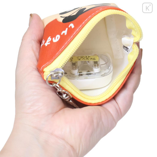 Japan Crayon Shin-chan Triangular Mini Pouch - Shinnosuke Nohara : Red - 3