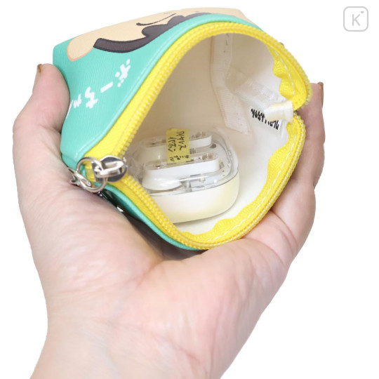 Japan Crayon Shin-chan Triangular Mini Pouch - Bo Suzuki : Green - 3