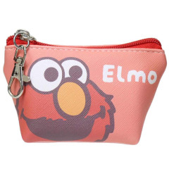 Japan Sesame Street Triangular Mini Pouch - Elmo : Happy