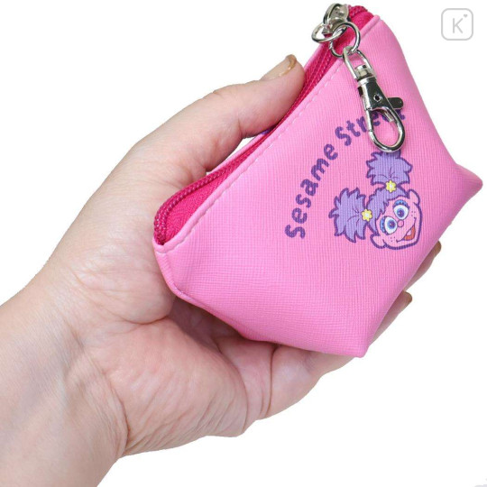 Japan Sesame Street Triangular Mini Pouch - Abby : Happy - 2