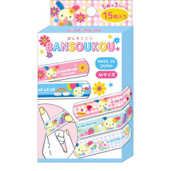 Japan Sanrio Boxed Adhesive Bandage - Usahana : Blue Pink