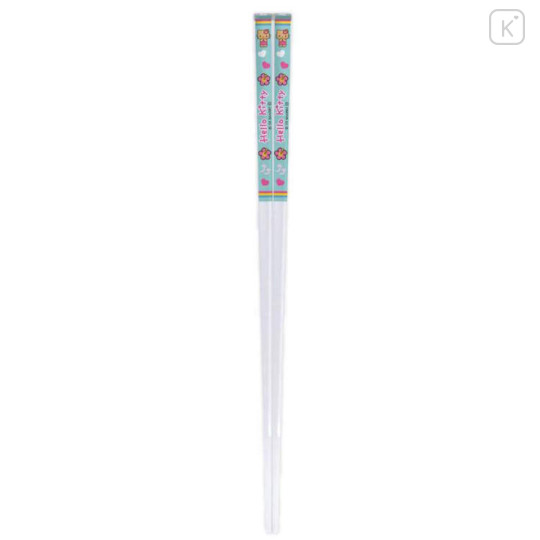 Japan Sanrio Clear Chopsticks 21cm - Hello Kitty : Tan Swimsuit Party - 1