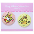 Japan Sanrio Can Badge Set - Hello Kitty & Pompompurin : Rody Bounce Horse - 1