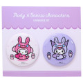 Japan Sanrio Can Badge Set - Kuromi & My Melody : Rody Bounce Horse - 1