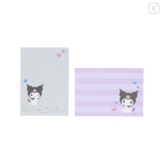 Japan Sanrio Mini Notepad - Kuromi : Pastel Favourite - 3