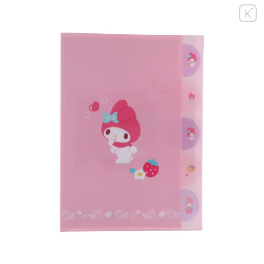 Japan Sanrio 5 Pockets A4 Clear File - My Melody : Pastel Favourite - 1